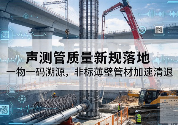 沭阳声测管质量新规落地，一物一码溯源，非标薄壁管材加速清退
