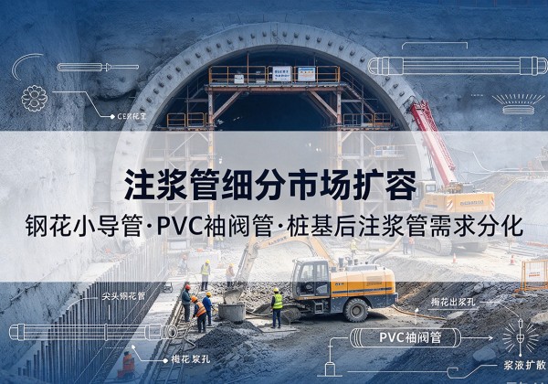沭阳注浆管细分市场扩容，隧道钢花小导管、PVC 袖阀管、桩基后注浆管需求分化
